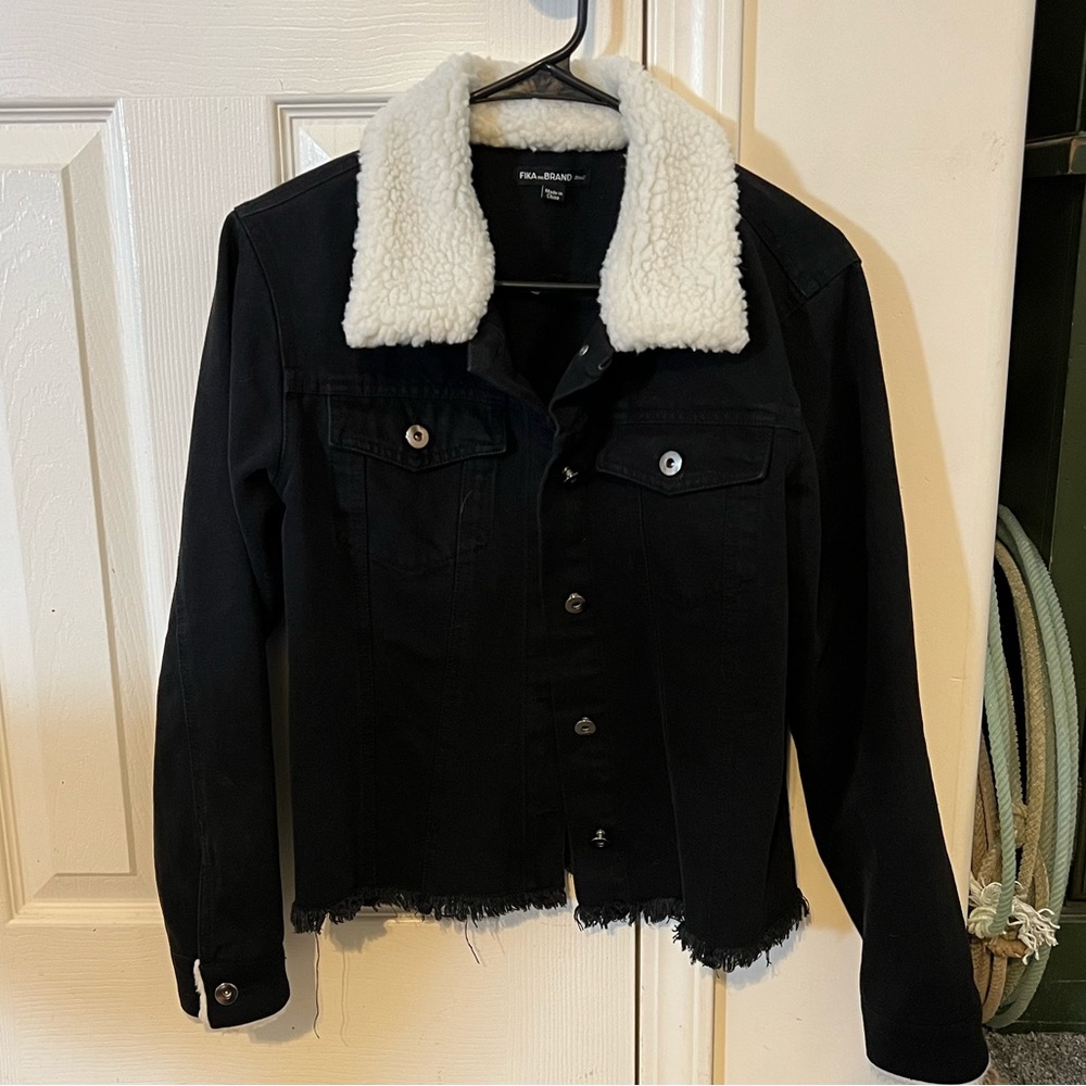 Black jean jacket